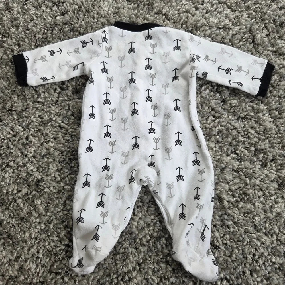 3 Pair Of Baby Footie Baby Pajamas Newborn Carters Baby Starters Brand